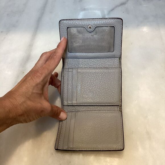 Michael Kors Hudson Pebbled Leather Card Case Wallet - Picture 9 of 13